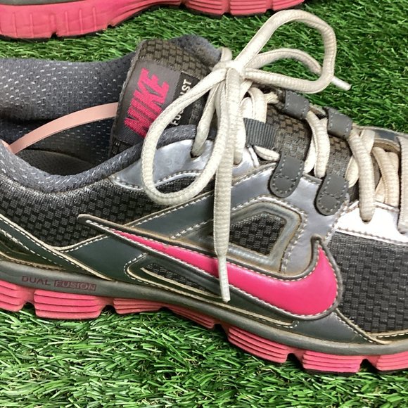 Nike Dual Fusion ST Running Sneakers Shoes Gray Pink 407847-003 9 - Picture 7 of 11